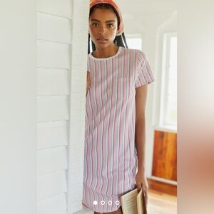 Roller Rabbit T-shirt Striped Pima Cotton Dress - XL